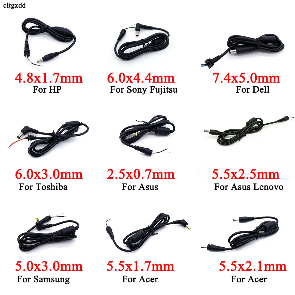 

Power Cable Cord Connector DC Jack Charger Adapter Plug Power Supply Cable for Samsung HP Dell Sony Toshiba Asus Acer Lenovo