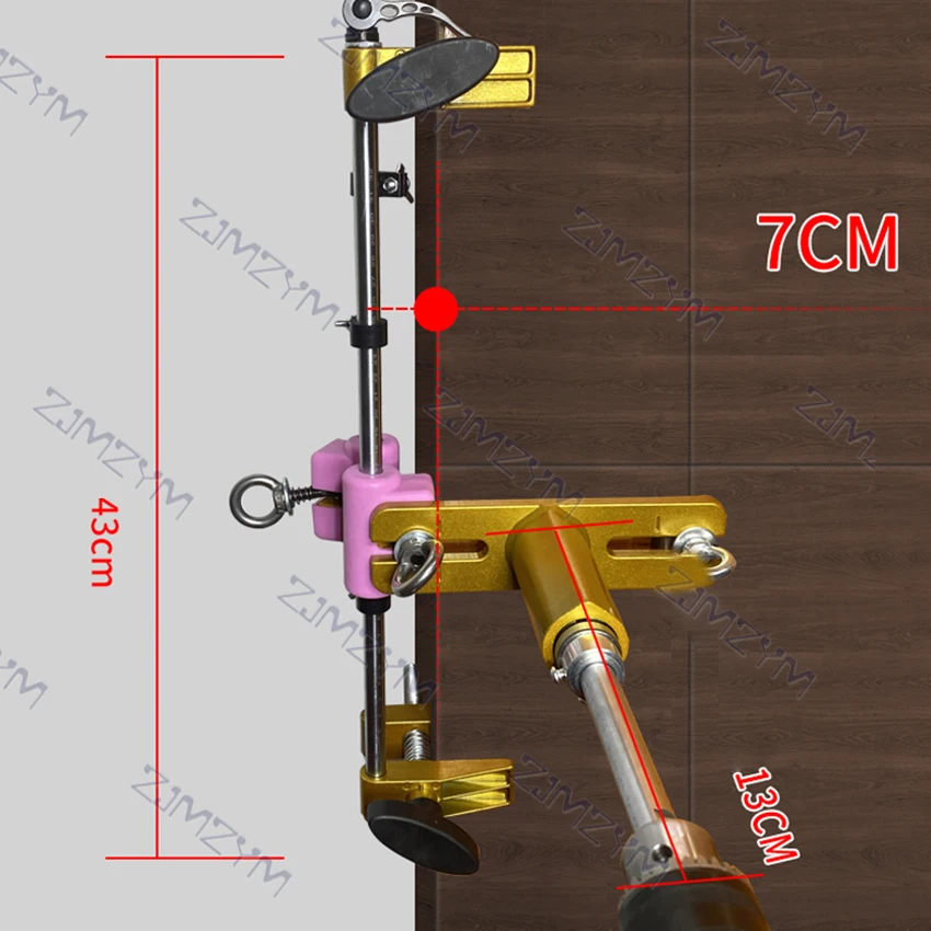 Debu Bobok Kayu Jig Alat Mortice Fitting Pintu Jig Kunci Bor Chisel Pintu Kayu Solid Pembuka Dengan 3 Pemotong Case set Perawatan