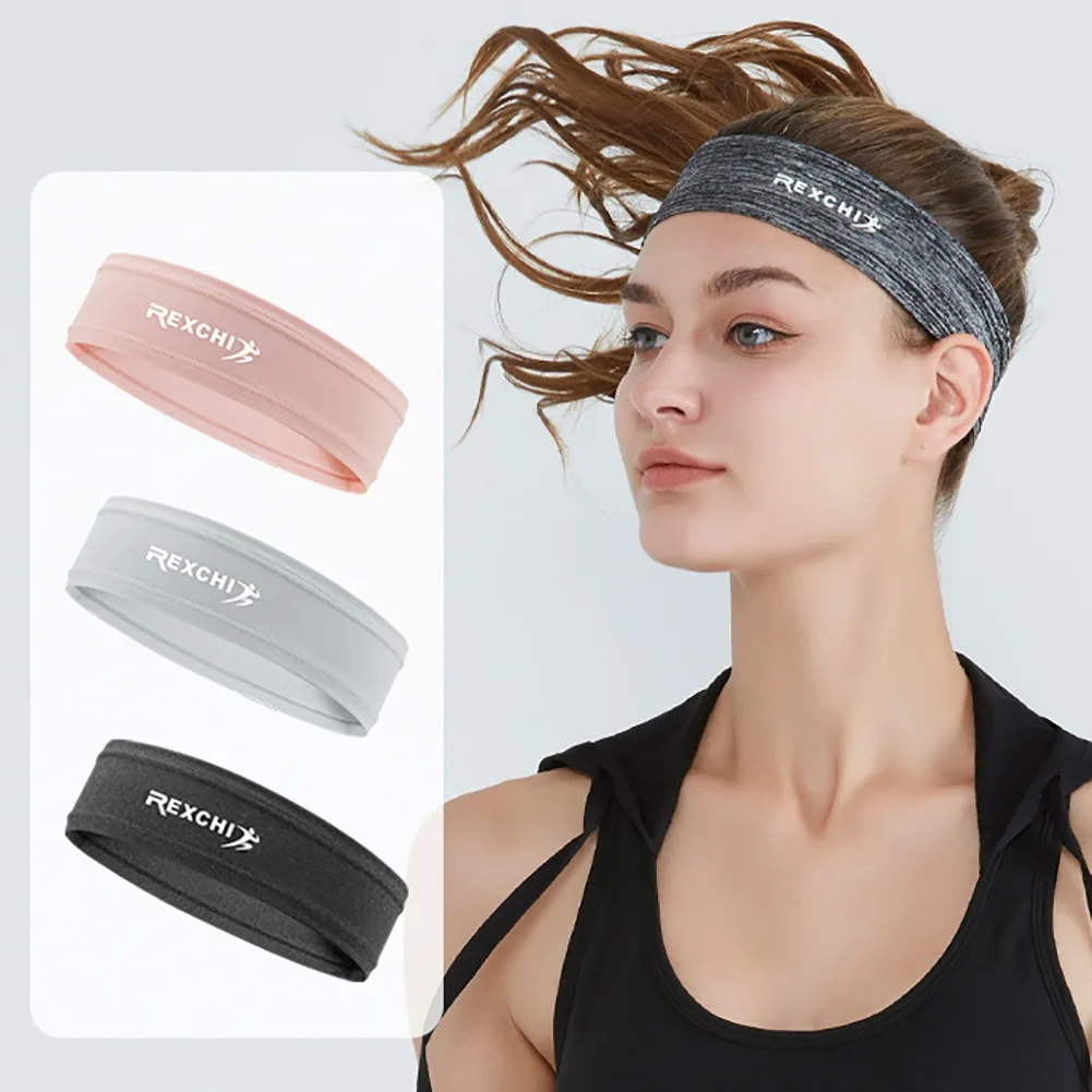 Sport Headbands Sweatband Elastic Yoga Running Hair Band Sweat Bandage Workout Fitness Basketball Headscarf Sports Hair Accessor