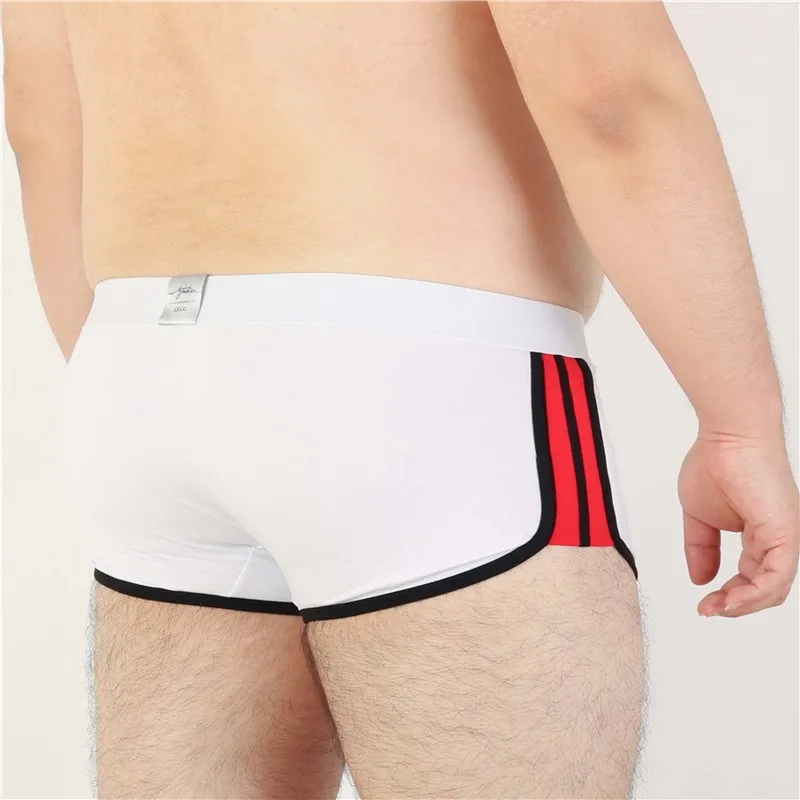 Male Cotton Underwear Men\'s Week Boxers U Bag Underpants Shorts White/Black/Dark Blue/Gray/Red/Orange/Blue M L XL XXL 3XL 4XL