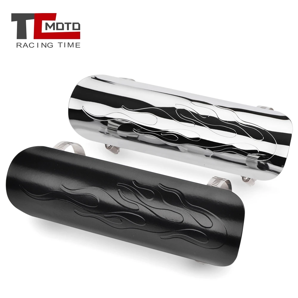 

Motorcycle Chrome Exhaust Muffler Pipe Heat Shield Cover Guard For Honda Shadow 600 750 1110 Aero Spirit VTX1300 XTX1800 VT750C