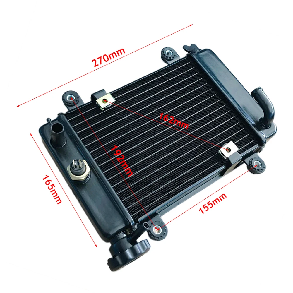 Motorcycle Brand New 150cc 200cc 250cc Cooling Water Engine Cooler Radiator For Quad 4x4 ATV