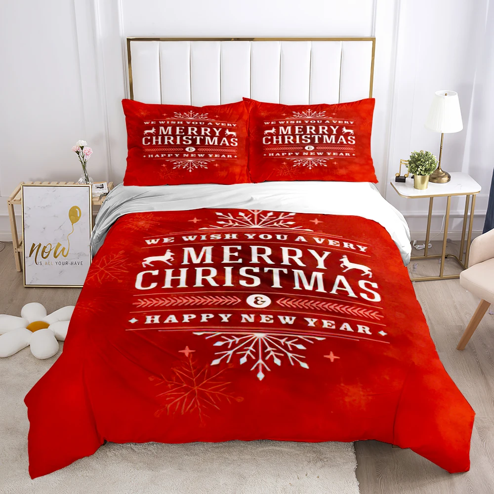 Dream NS Christmas Tree Bedding Set Happy New Year bedding home textiles set bedlothes Santa Duvet Cover Set Juego de cama