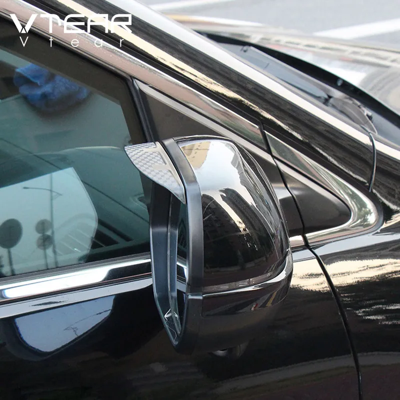 Vtear-visera de espejo retrovisor lateral para coche, visera de cejas para lluvia, parasol, protector de nieve, accesorios para automóviles para Volvo XC60