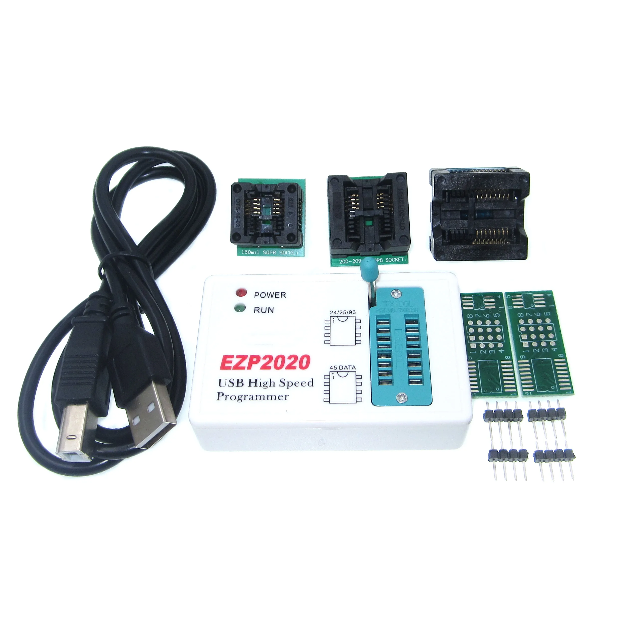 EZP2020 High Speed USB SPI Programmer + 7 Adapter Better than EZP2013 EZP2010 2011Support 24 25 26 93 EEPROM 25 Flash Bios