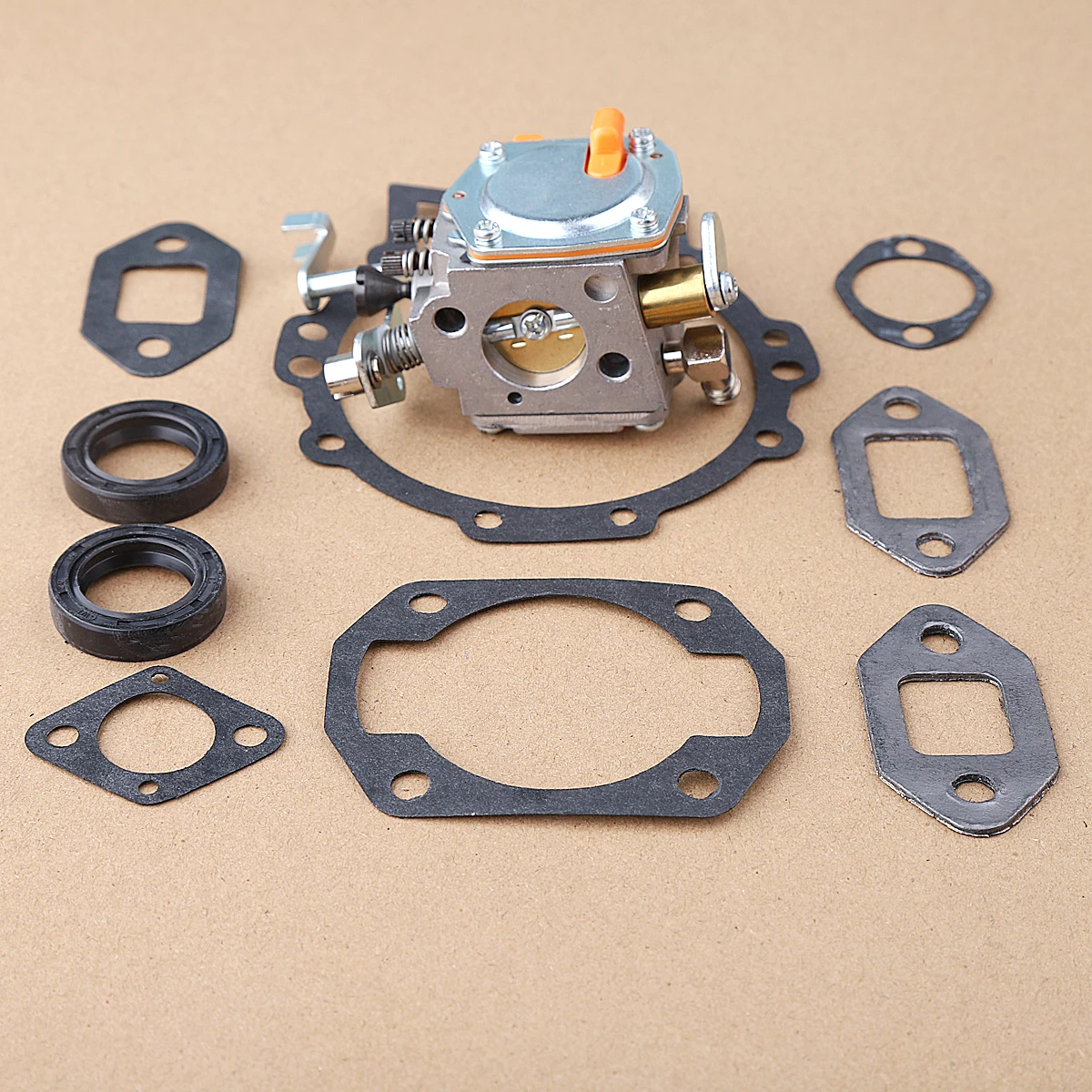 Carburetor Gasket Set For Tillotson HS-284F Wacker 0117285 BS500 BS500S BS600 BS600S Replace for Stens 615-018 Chainsaw Trimmer