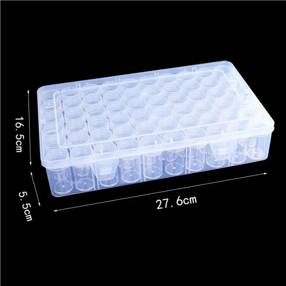 24/40/48/60/77 Diamond Painting Accessory Box Container Embroidery Mosaic Tools Bead Cross Stitch Plastic Drill Storage Bottles