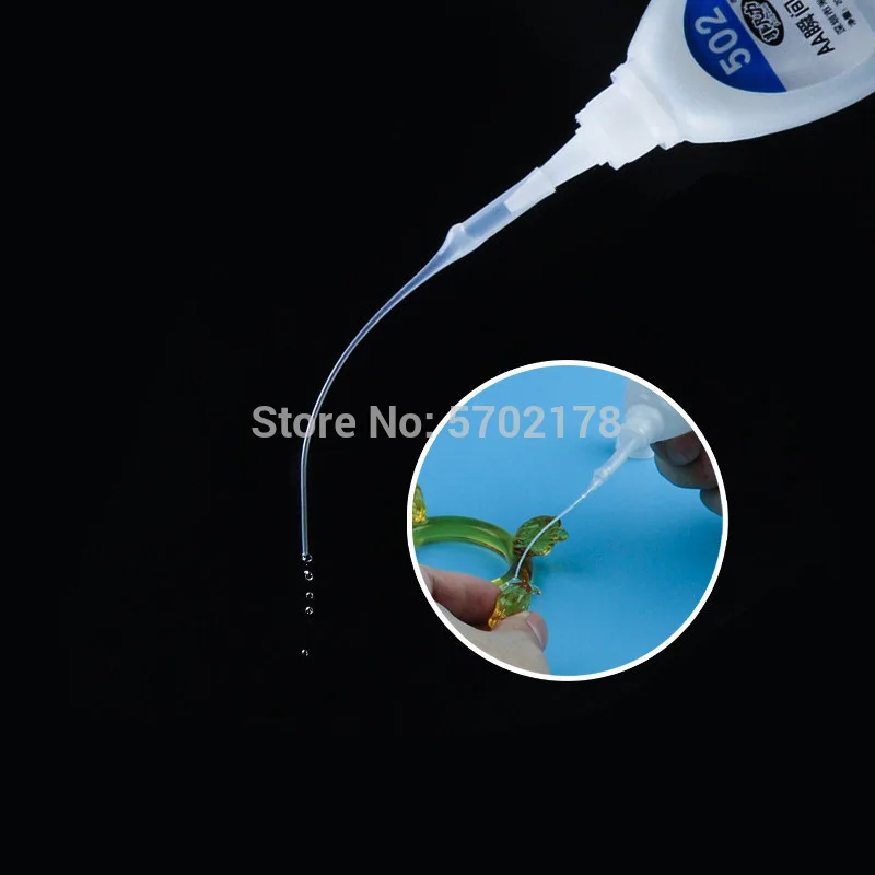 100Pcs 502 Instant Superกาววางหลอดหัวฉีดกาวเครื่องมือเข็มขวดหมวกCatheter Dropper