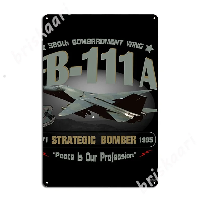 Fb-111a Strategic Bomber 380th, Plattsburgh Afb Metal Signs Vintage Plaques Club Bar Club Home Tin sign Posters