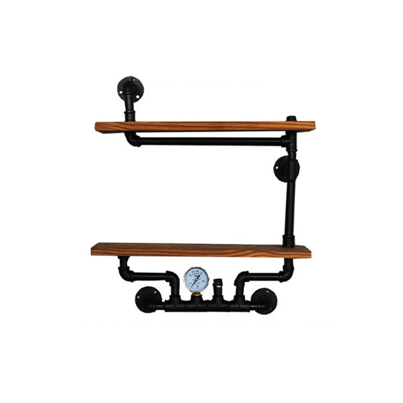 Rak Industri Rak Buku Kayu Besi Kamar Tidur Rak Samping Tempat Tidur Rak Dekorasi Dinding Rak Buku Rak Kayu Rak Dinding