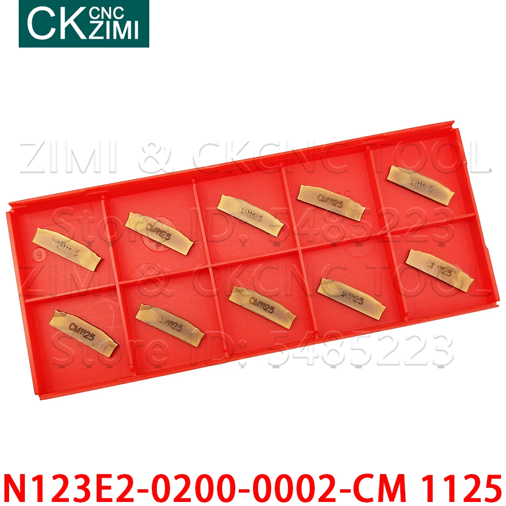 N123E2-0200-0002-CM 1125 N123E2 0200 0002 CM 1125 2mm carbide grooving insert cutting turning tool CNC metal lathe for non-metal