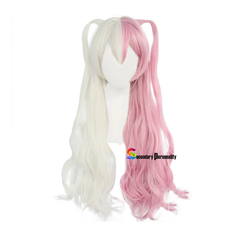 Danganronpa Monomi Women Long Wig Cosplay Costume Super Dangan Ronpa Heat Resistant Synthetic Hair Carnival Party Wigs