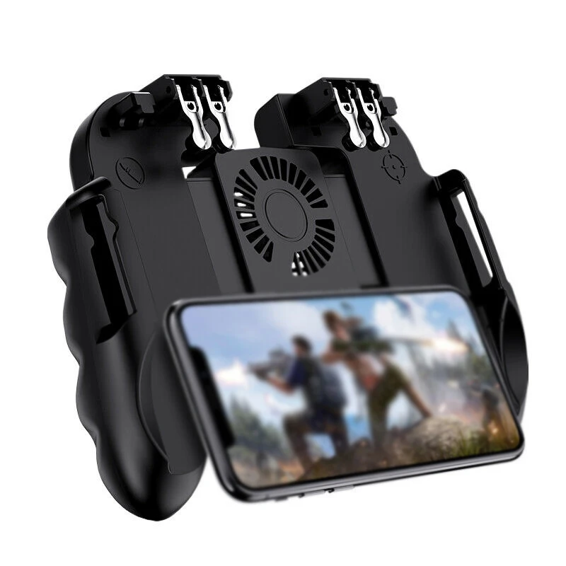 H9 Portable Integrated Multi-Function Cooling Mobile Gamepad Battery Power Supply for IOS/Android Six Finger Pubg Controller