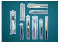 100pcs pvc Ziplock packaging bag plastic transparent frosted watch eyebrow pencil sample card head self-sealing tableware bag