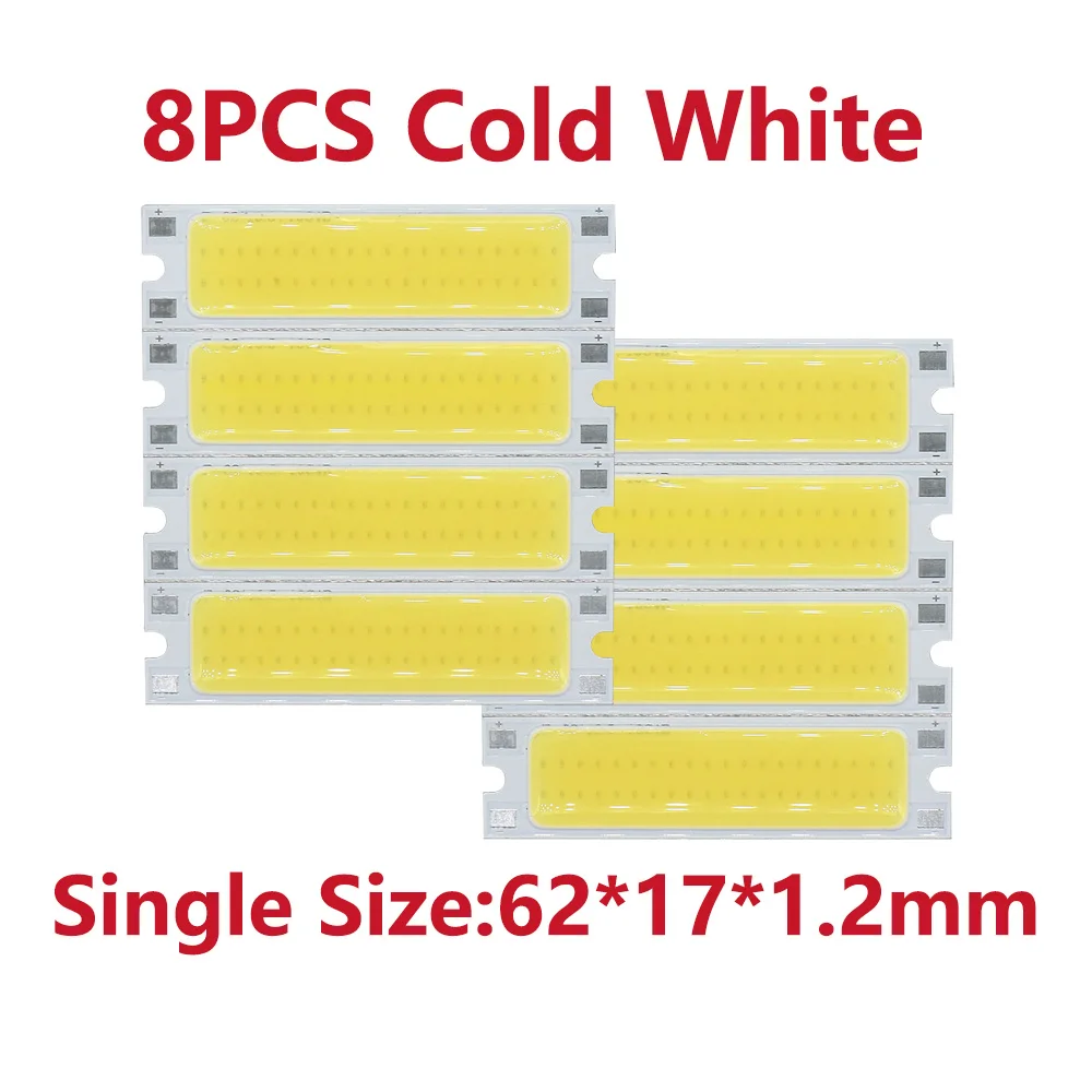 8PCS/Pack 10W DC30-32V 300mA LED COB Diode Light-Emitting Lamp Beads Super bright LED Strip For Flashlight Wall Light Source DIY