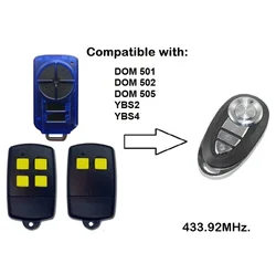 For DOMINATOR Garage Door Remote Control 433Mhz 4 Channel Gate control For Garage Command Opener Alarm Remote Control