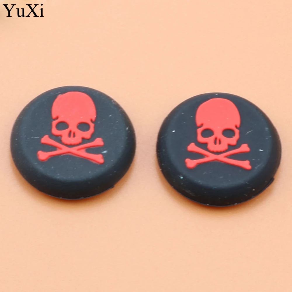 1 piece For Sony PS2 PS3 PS4 Xbox One/360 Silicone Caps Controller Skull Protector Rubber Handle Joystick Thumb Stick Grips