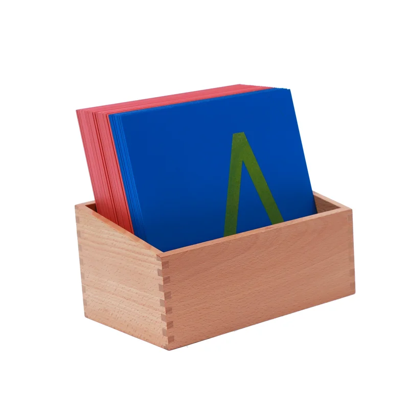 Montessori Sandpaper Letters Printed Capital Alphabet Boards Language Materials Kids Early Learning Tools Educational Equipment