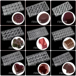 Belgian Polycarbonate Chocolate Mold For Baking BonBon Chocolate Candy Mould Cake Decoration Patisserie Mold Bakeware