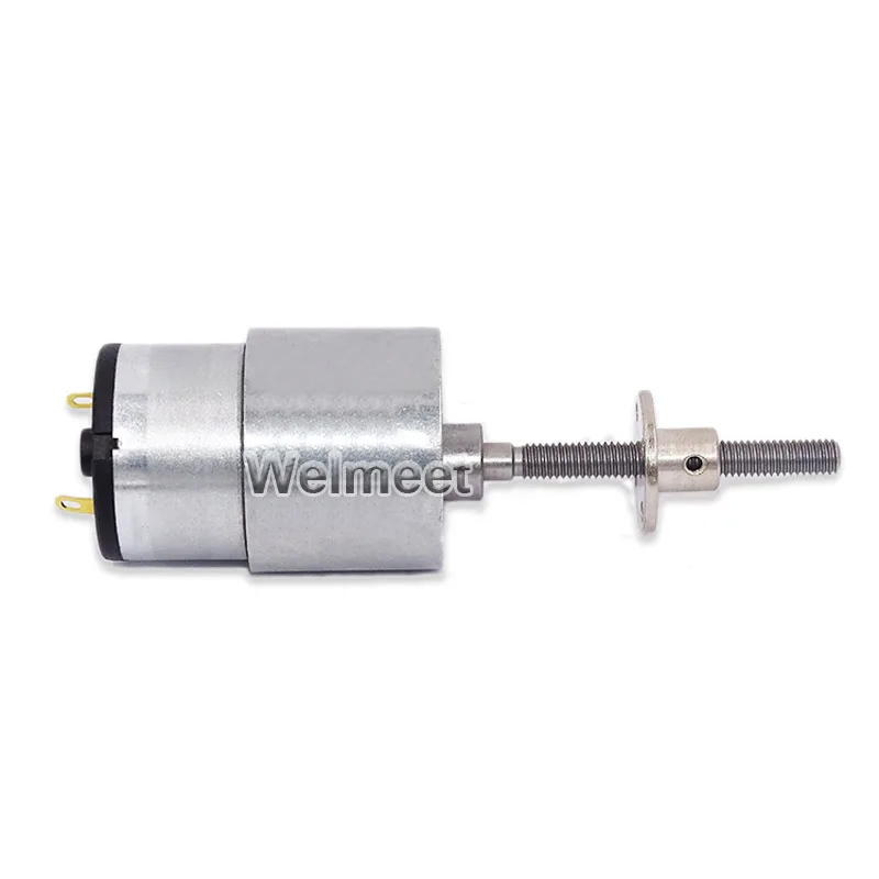 1pcs DC6V 12V 24V 7-1280rpm JGB37-520 Screw Length Shaft Speed Reduction Gear Motor with Full Metal Gearbox M6x54.5mm