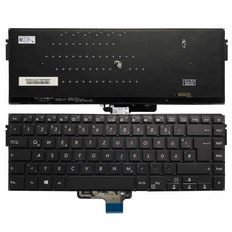 New German backlit Laptop Keyboard For ASUS VivoBook X510 X510UA X510UQ F510UA X510 K510 X510UN X510Q X510QA X510QR F510UA