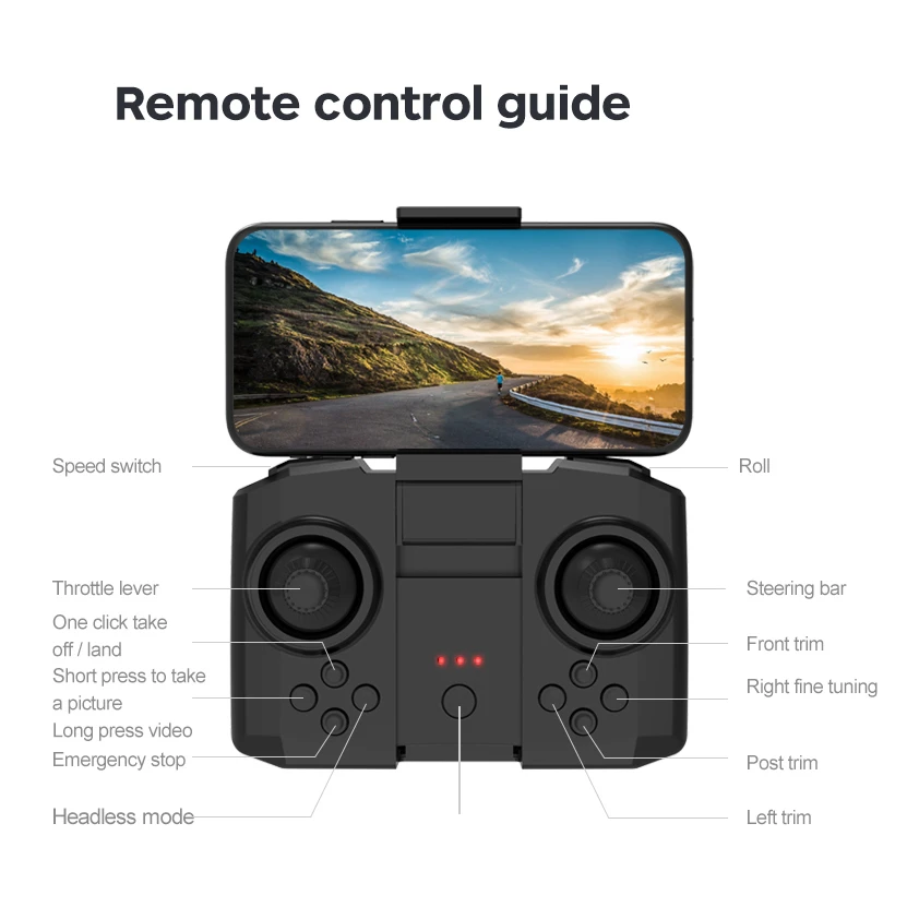 K9 Mini UAV Drone VR 4K Aerial Photography Folding Quadcopter With Dual Camera RC Helicopters Toy Gifts WIFI FPV RTF Free Return