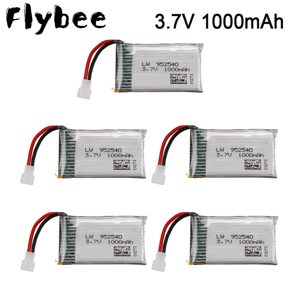 Upgraded 3.7V 1000mAh 25C Li-PO Battery 952540 For Syma X5 X5C X5C-1 X5S X5SW X5SC V931 H5C CX-30 CX-30W Quadcopter Spare Parts