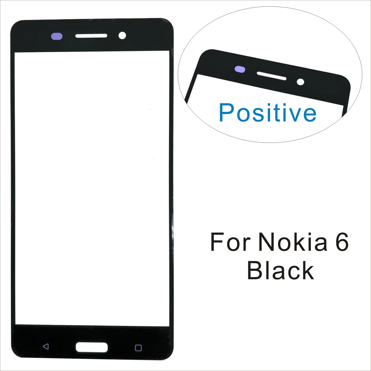 Front Panel Glass For Nokia 6 6.1 6.2 7 7 Plus 7P 7.2 Front Glass Screen Outer Glass Cover Panel Replacement