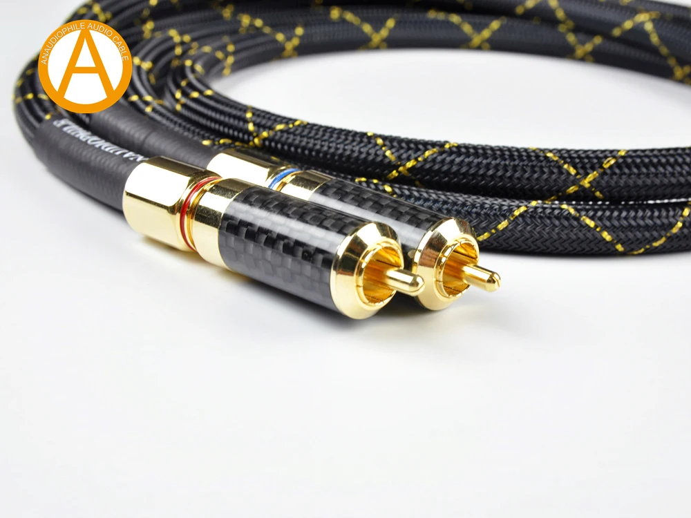 Pair Hi-End RCA Audio Cable Hi-Fi Silteck SQ88 G5 Interconnect Cable For Preamplifier Amplifier DAC