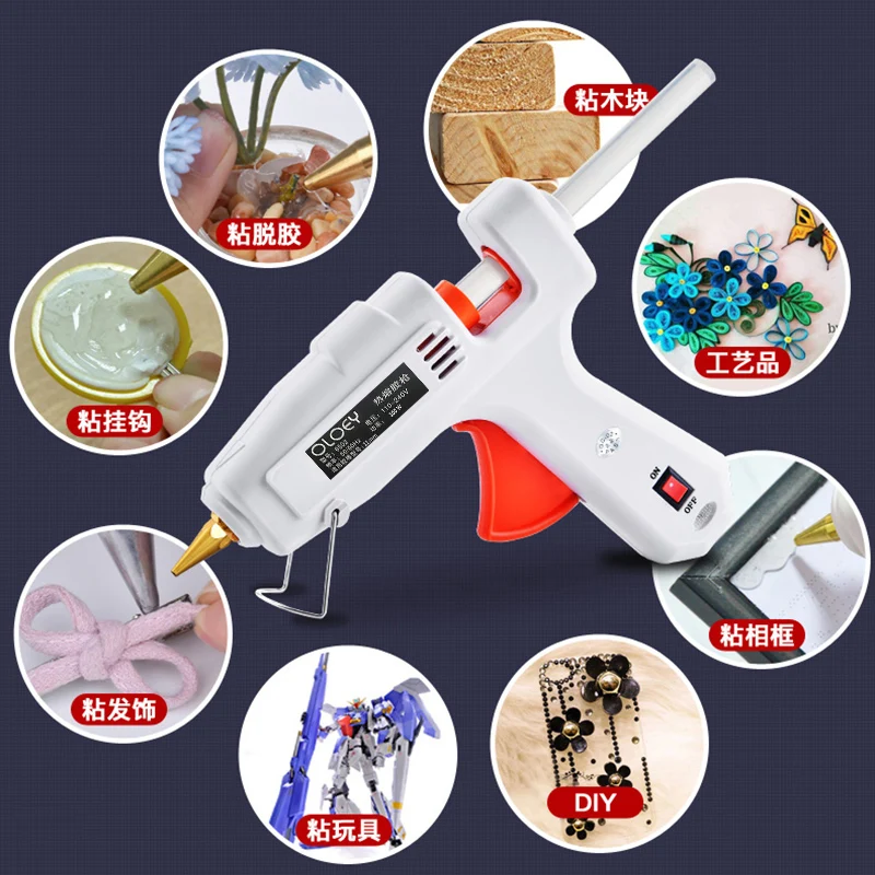 Imagem -06 - Pistola de Cola Quente com Bastões de Cola Ferramenta de Reparo Elétrico Pistolas Industriais Temperatura Térmica 40w80w100w120w150w mm 11 mm