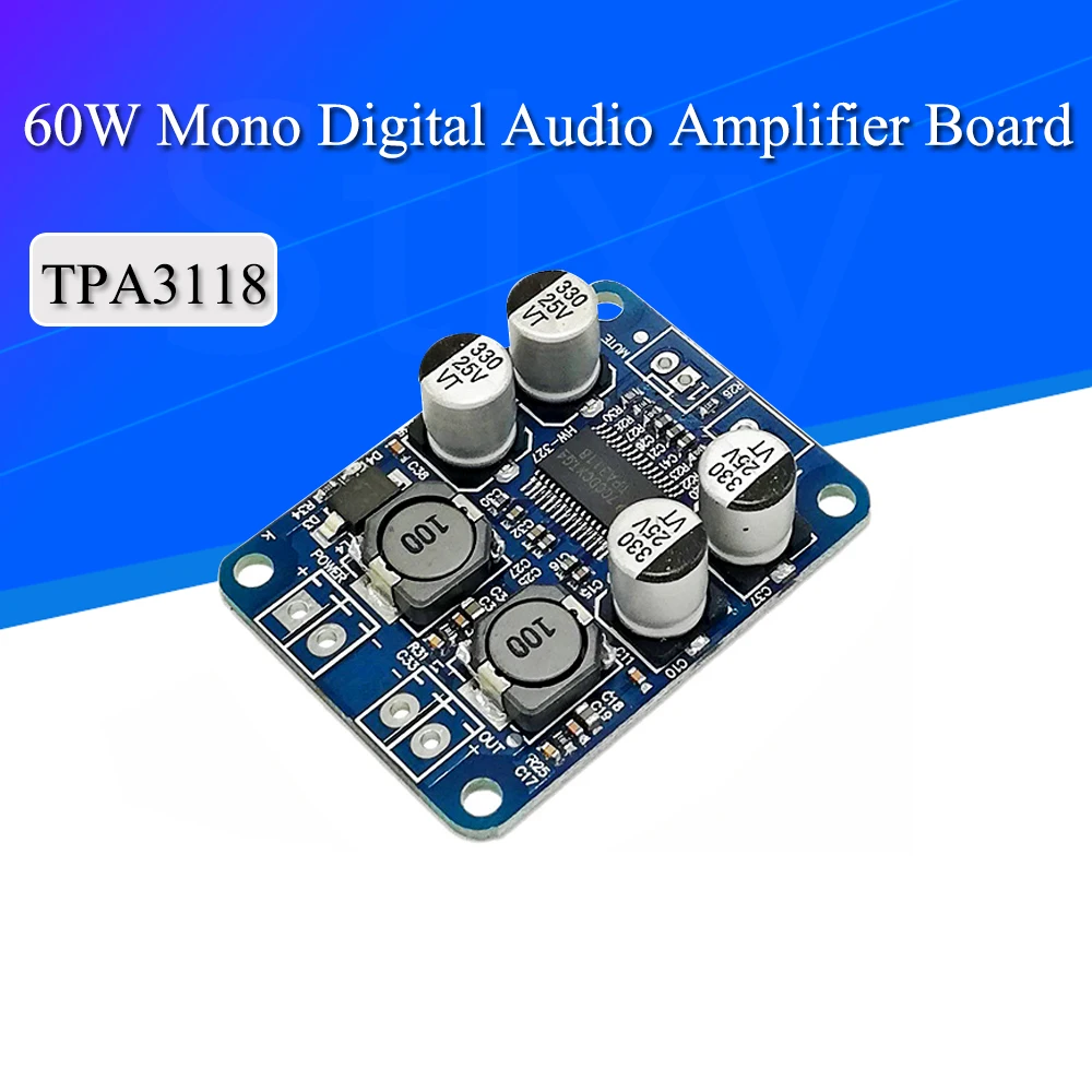 32PIN CHIP DC 12V-24V TPA3118 60W Mono Digital Audio Power Amplifier Board Amp Module 32P chip original chip