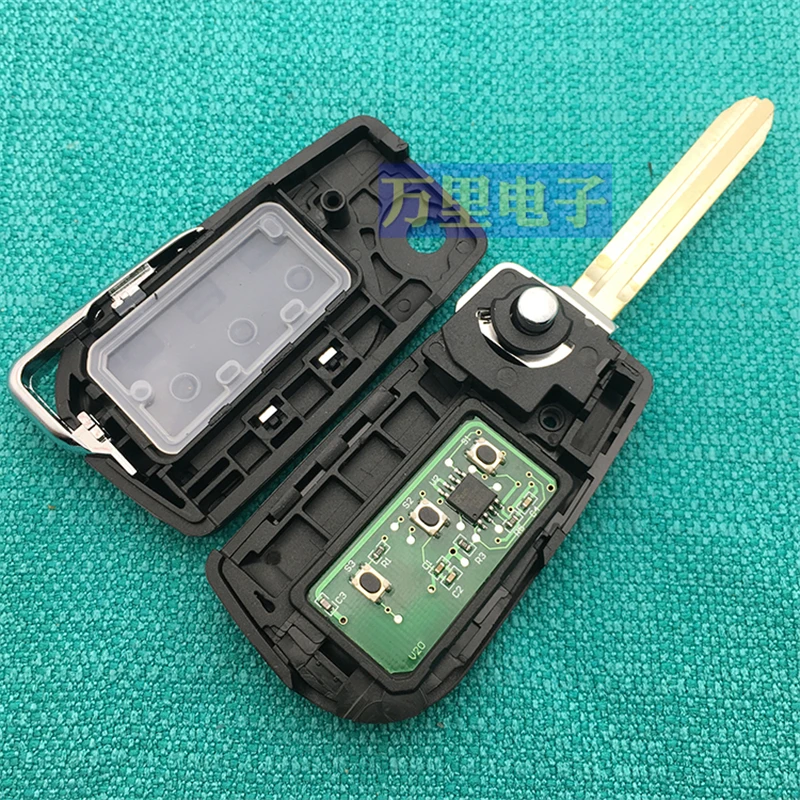 Car 2B/3B Modified Flip Remote Key for Toyota Corolla Camry Crown RAV4 Auris Yaris Avalon Venza Prado 315Mhz with 72G/4D67 Chip