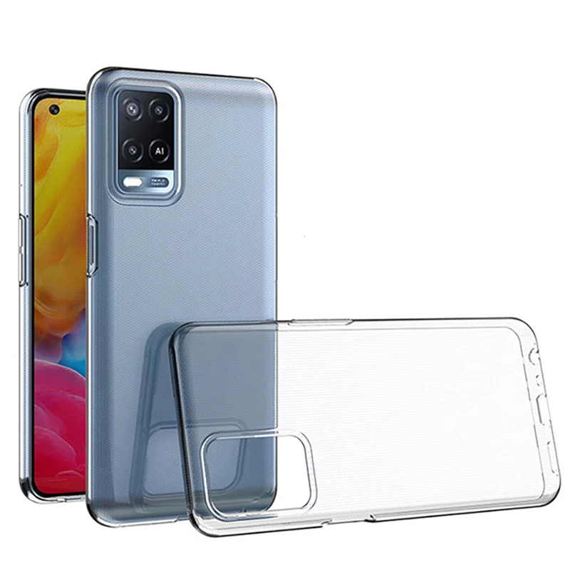 Transparent phone case For OPPO Reno 6 5 4 3 Pro 5Z 5F 4Z 5G 2 Z A72 A52 A92S A54 A74 A94 4G TPU Clear Soft Case