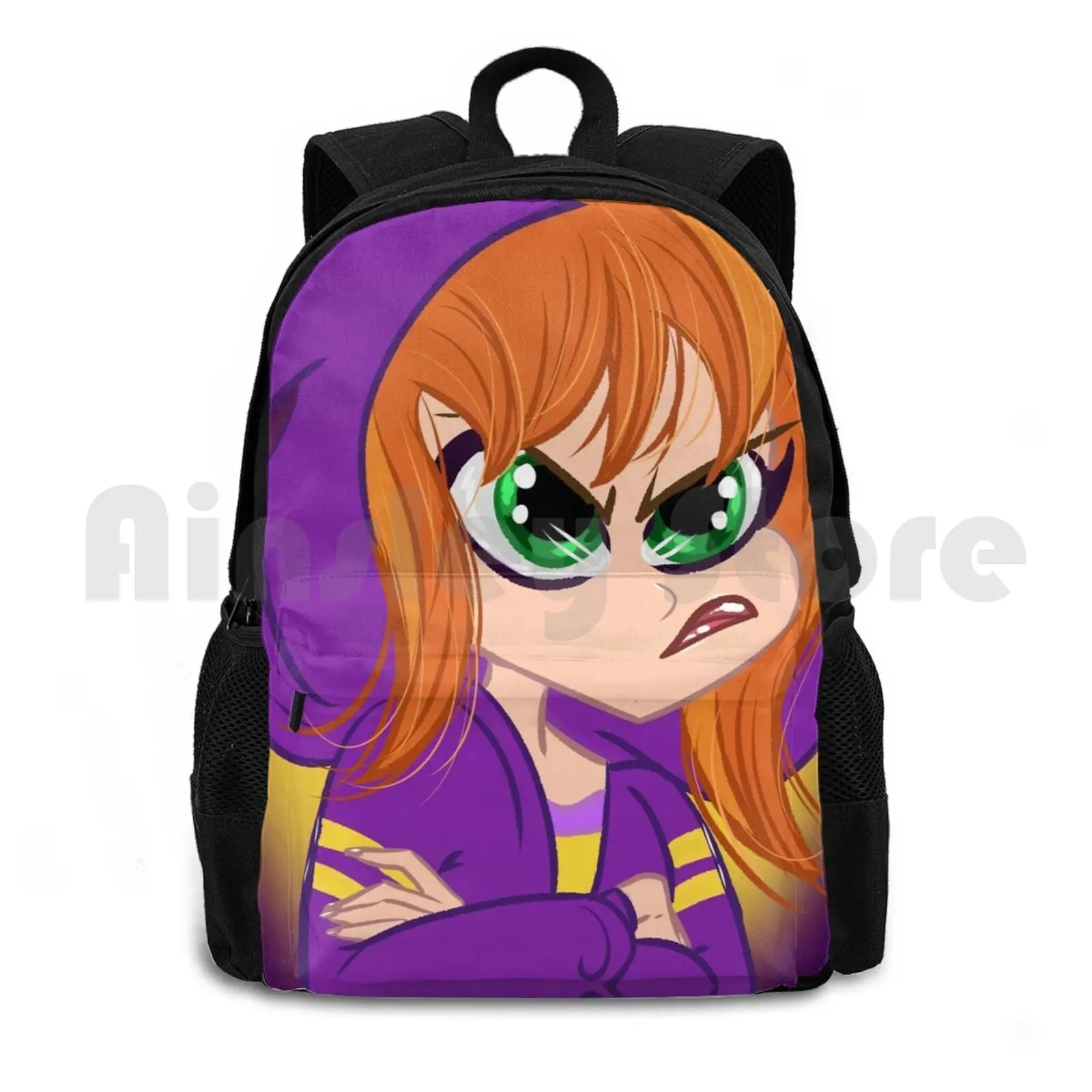 

Ginger Batsy Girl Outdoor Hiking Backpack Riding Climbing Sports Bag Superhero Superhero Girl Ginger Gotham Barbara Cartoon