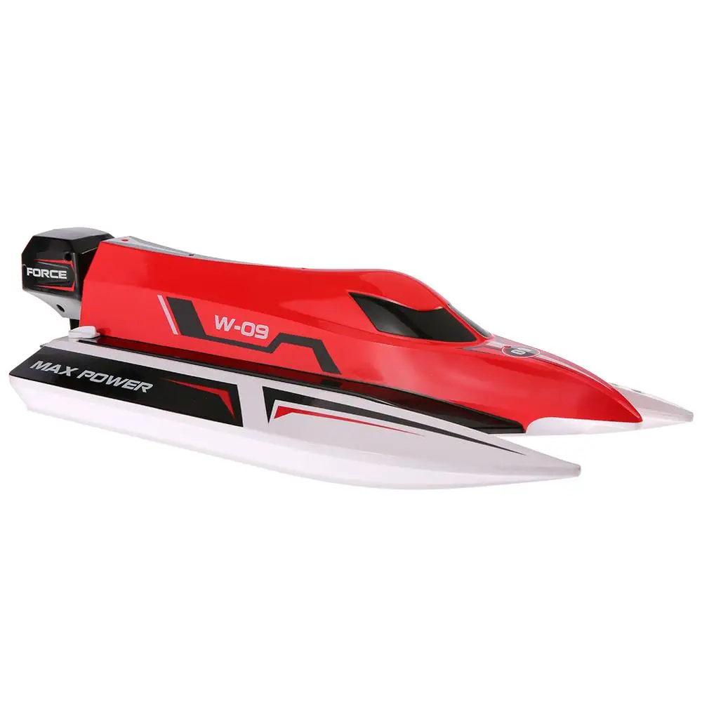 2021New WL915 Rc Boat 2.4G Remote Control Speedboat Rechargeable Waterproof Cover Design Anti-collision Protection Rc Boat