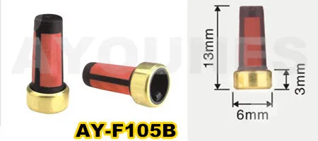 100pieces high quality  fuel injector filter 13*6*3mm for Ford countour 1999-2000 (AY-F105B,13*6*3mm)