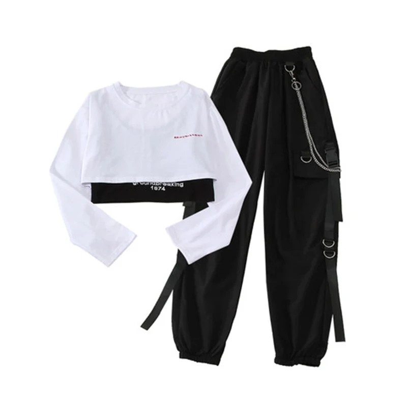 2021 Women T-shirt Two Piece Set Outfits Autumn Women's Tracksuit Sets Top And Pants Casual Sport Suit  2 Piece Set Woman