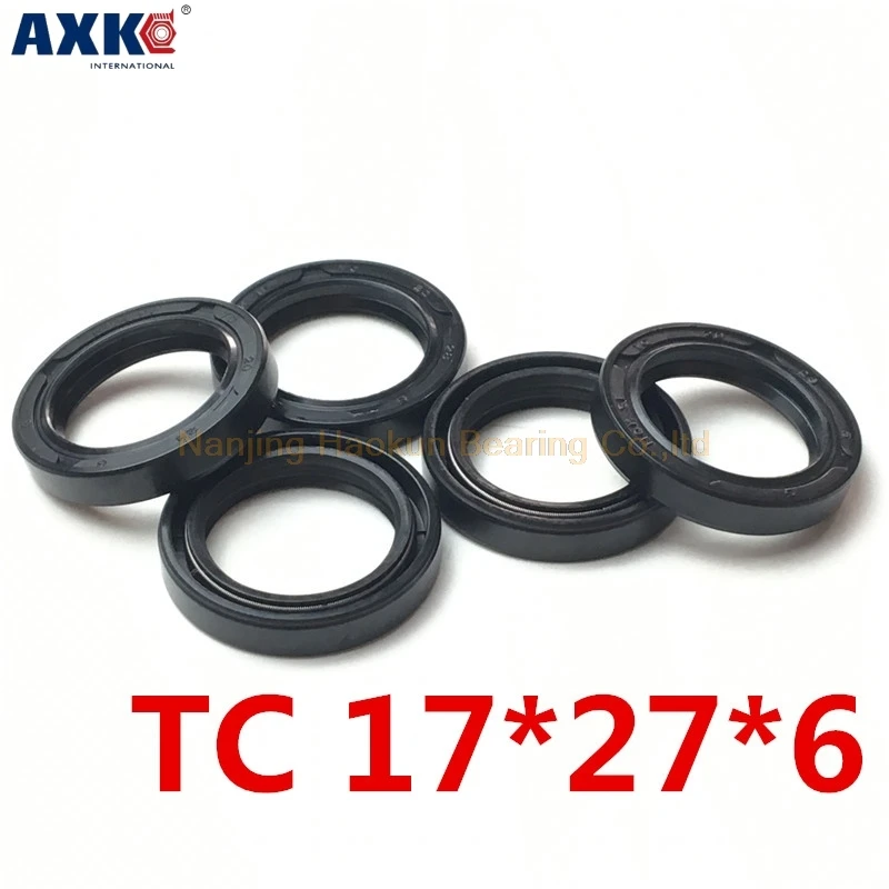 

10pcs AXK 17X27X6 TC17X27X6 NBR Skeleton Oil Seal 17*27*6 Seals AXK high-quality Seals Radial shaft seals Nitrile rubber