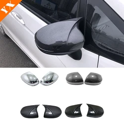 Carbon Black Chrome For Honda Fit Jazz City Shuttle Freed 2014 - 2016 2017 2018 2019 Car Side Door Rearview Turning Mirror Cover