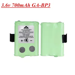 2PCS 3.6V 700mAh GA-BP3 Batteries for Cobra PR145/150 /155G Walkie-Talkie 2-Way Radios