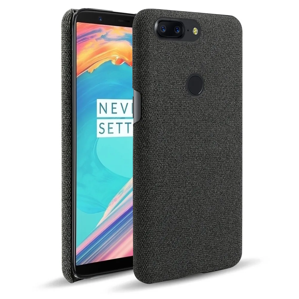 

Case For OnePlus 5 T 5T Cases Cloth Texture Fit Phone Case For One Plus 5 5T Cover Coque Funda Bumper Capa Shell Bags