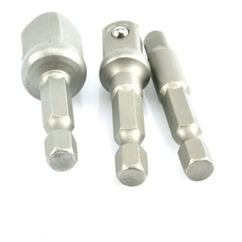 1pcs 1/4 1/2 3/8 Batch electric drill sleeve adapter rod Batch electric drill sleeve connecting rod extension rod