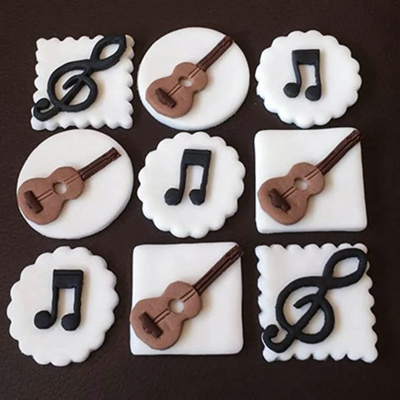 Musical Note Silicone Sugarcraft Mold Fondant Cake Decorating Tools Cupcake Chocolate Baking Molds