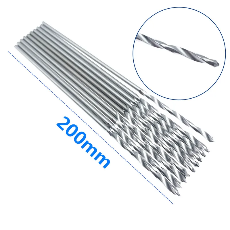 10pcs/Set Stainless Steel Drill Bits Veterinary Orthopedics Instruments 200mm long Training Tools