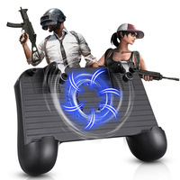 PUBG Mobile Game Controller Gamepad Joystick for Phone Trigger Aim Button L1R1 Shooter For IPhone Android Game Pad with Fan