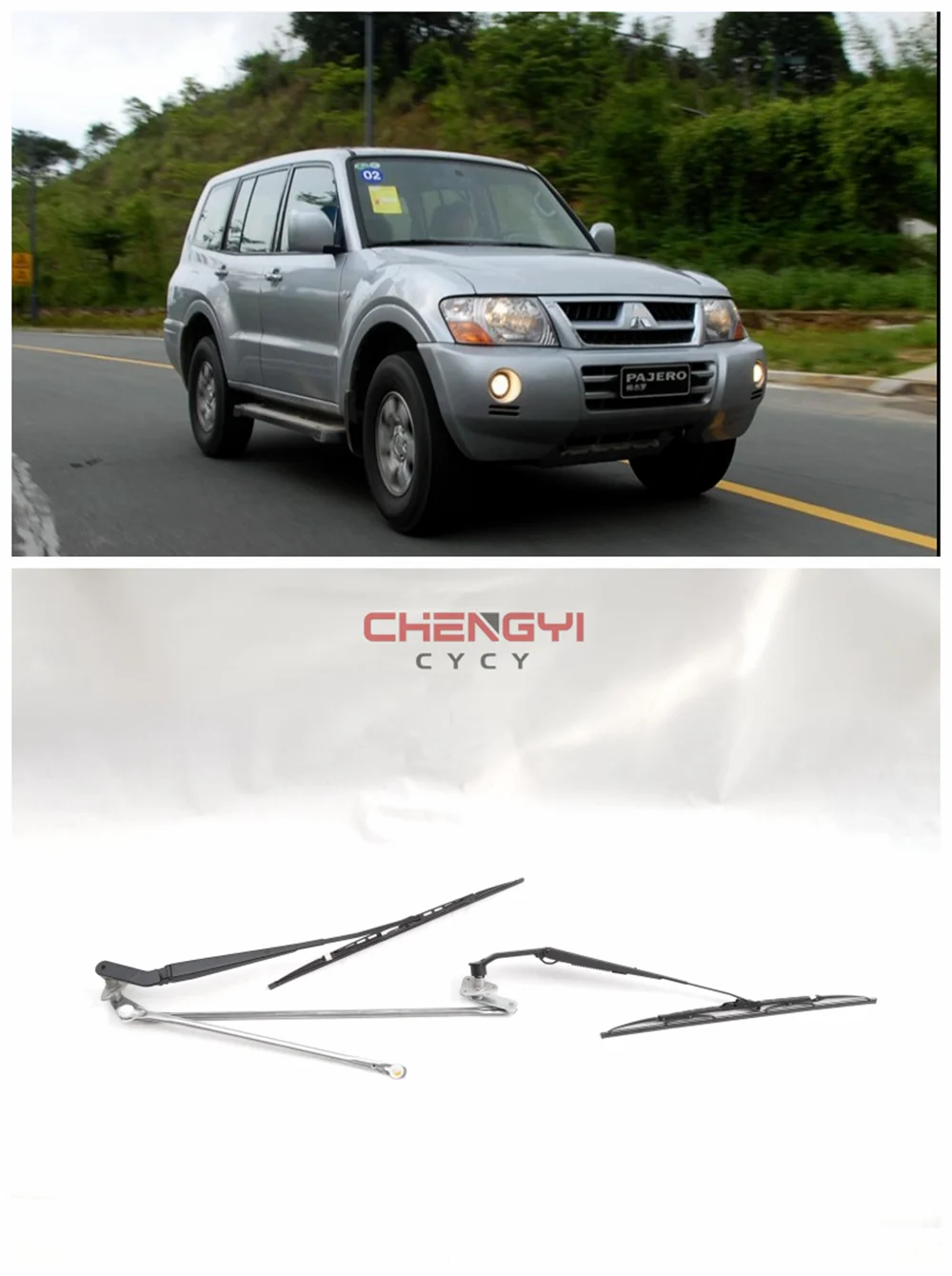 Front Windshield Wiper Linkage Wiper Arm Blade Fit For Mitsubishi Pajero Montero V73W V77W V63W V93W V97W MR388040 MR522384