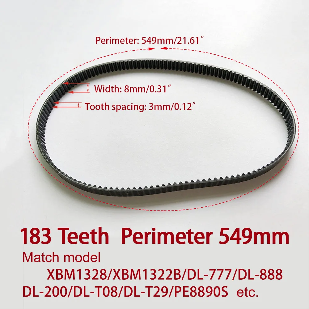 183 Teeth Breadmaker Conveyor Belts bread machine belts Bread Maker Parts 183Teeth Perimeter 549mm Kitchen Appliance accessories