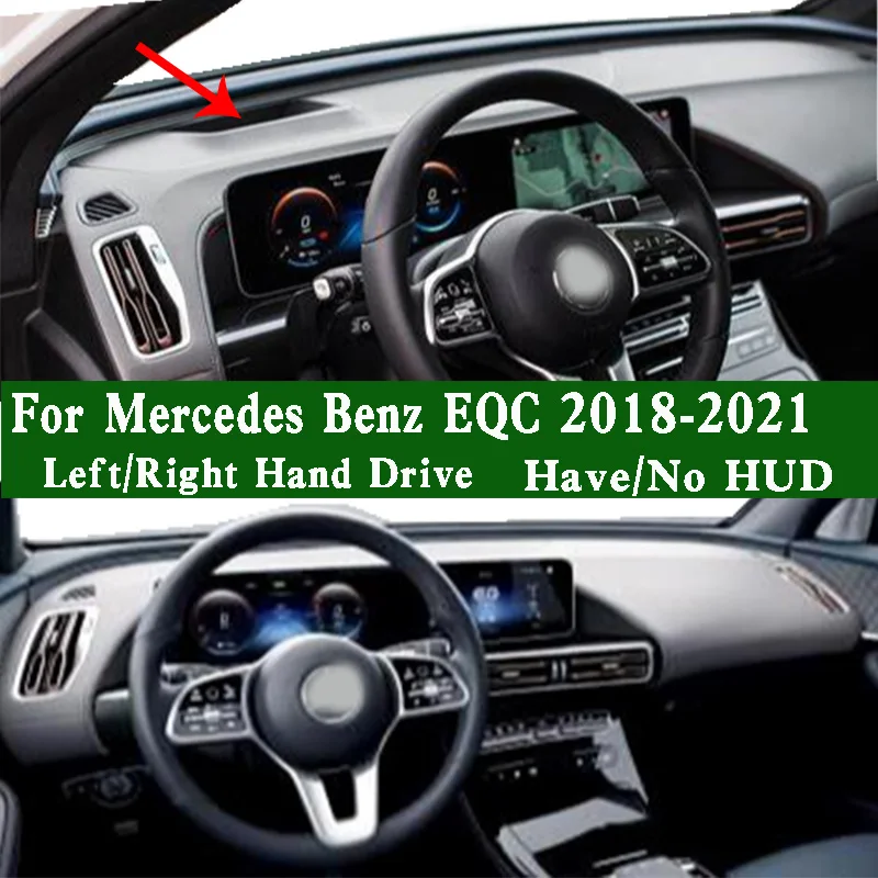 

For Mercedes Benz EQC 400 350 N293 2018-2022 Dashmat Dashboard Cover Instrument Panel Pad Dash Mat Anti-Dirt Proof Ornaments