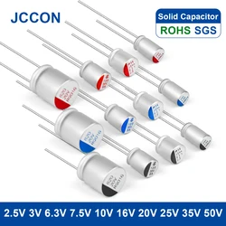 Placa base de condensador sólido, 2,5 V, 3V, 6,3 V, 7,5 V, 10V, 16V, 20V, 25V, 35V, 50V, 100UF, 270UF, 470UF, 10 unidades