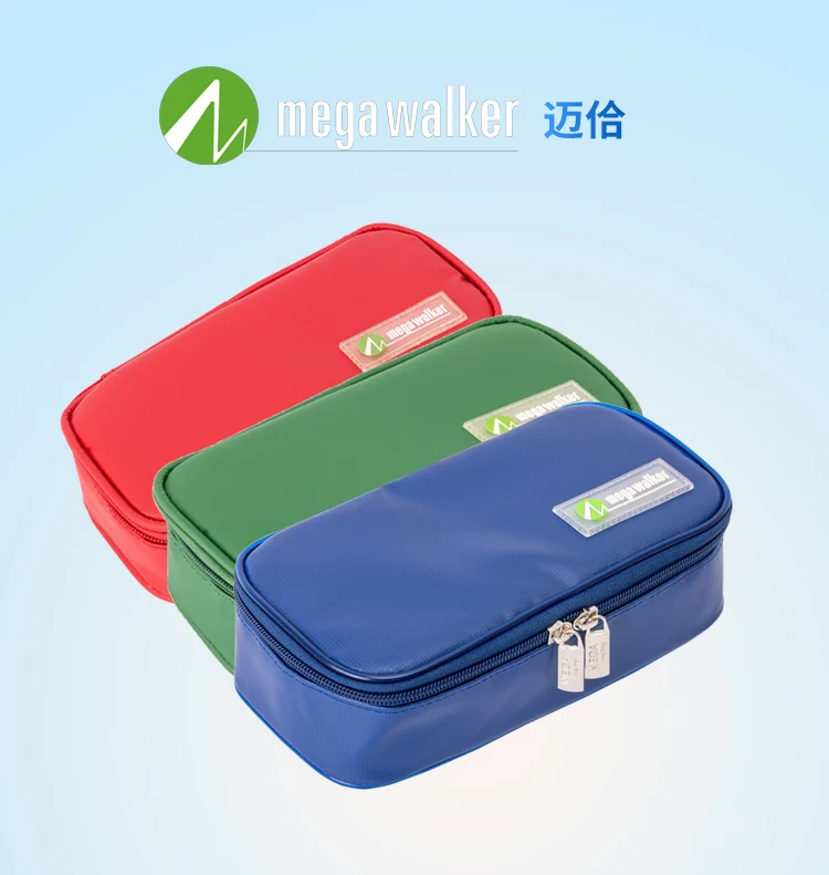 MEGA Kühltasche Tragbare Insulin-Kühltasche Diabetiker Insulin-Reiseetui Größe: 20*9*5 Neuestes Modell PU-Stoff Aluminiumfolie Kühltasche – Detail 2